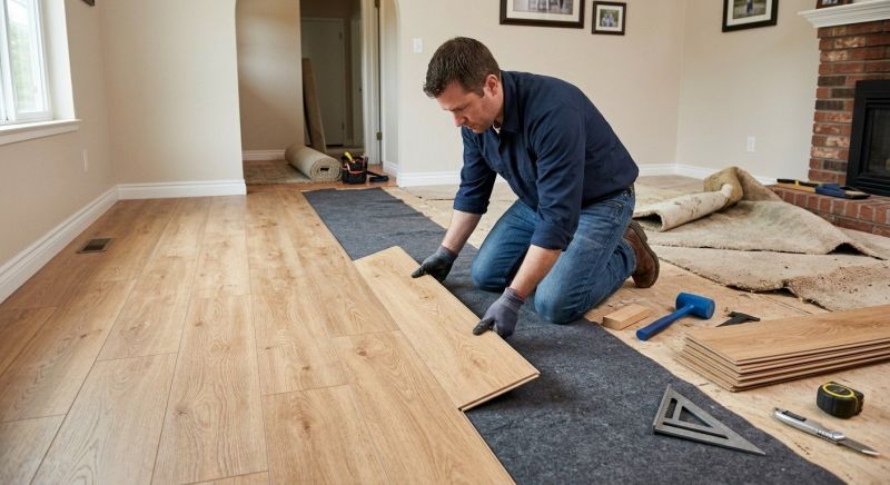 Laminate Floor Remodeling in Arlington, MA