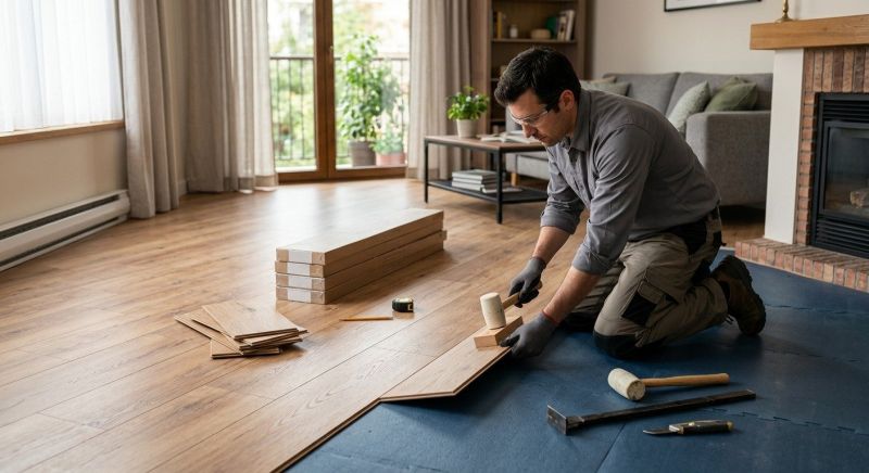 Laminate Floor Replacement in Reading, MA