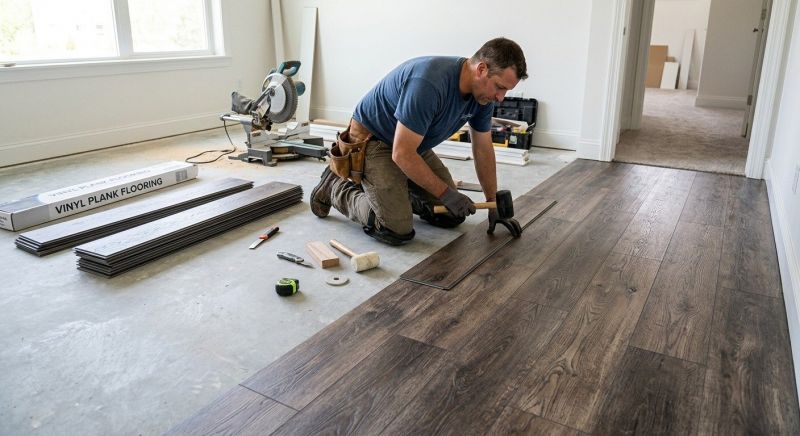 Linoleum Floor Installation in Hudson, MA