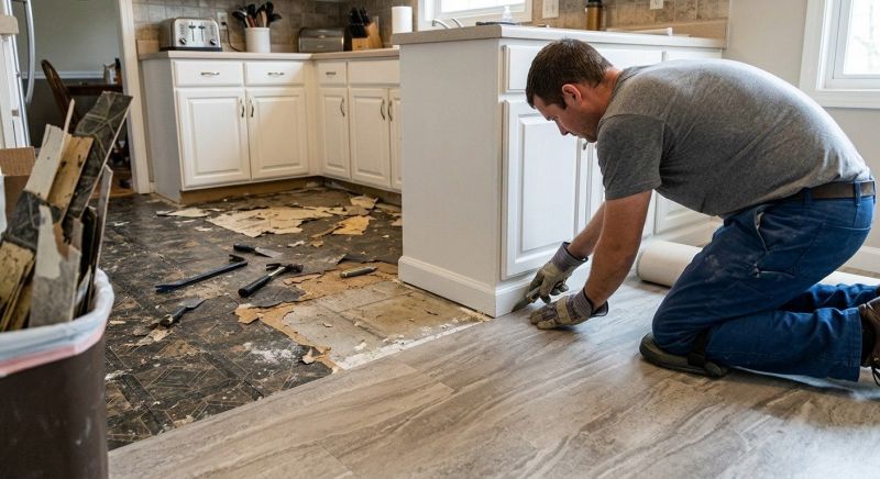 Linoleum Floor Installation in Revere, MA