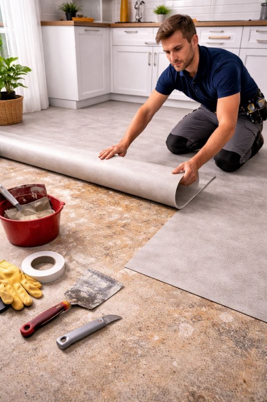Linoleum Floor Installation in Weymouth, MA