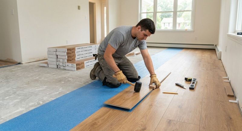 Luxury Vinyl Tile Installation in Essex, MA