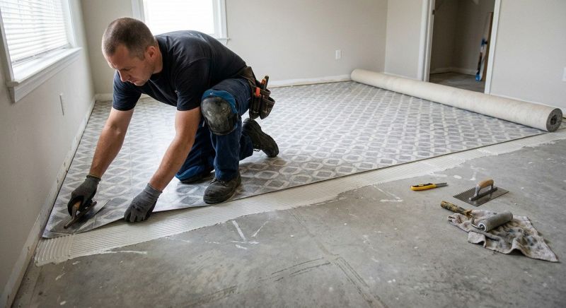 Sheet Linoleum Installation in Dunstable, MA