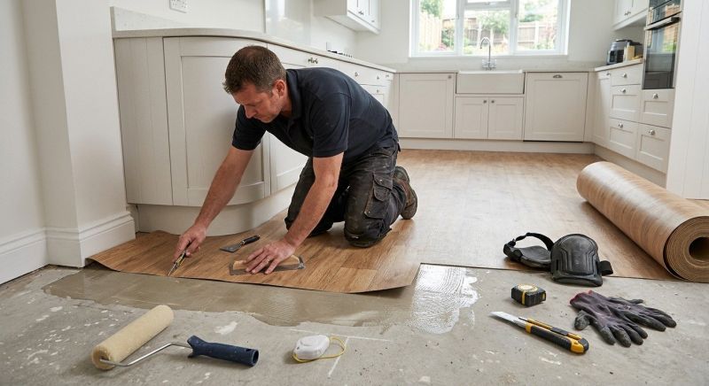 Sheet Linoleum Installation in Holbrook, MA